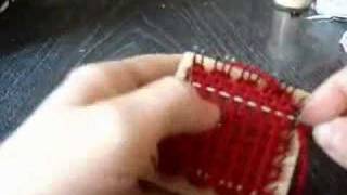 Weaving on a 2 inch hand loom [upl. by Gaughan240]