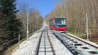 Standseilbahn 250001 Biel  Magglingen Bergfahrt 2020  funicular Magglingen Switzerland [upl. by Swords]