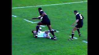 Jonah Lomu vs England Keith Quinn Explodes [upl. by Erfert456]