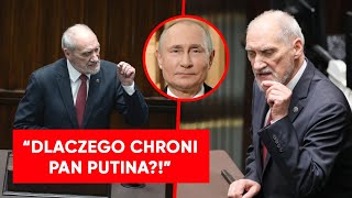 quotDLACZEGO CHRONI PAN PUTINAquot Macierewicz odpalił się w Sejmie Zaczął mówić o Smoleńsku [upl. by Eicul377]