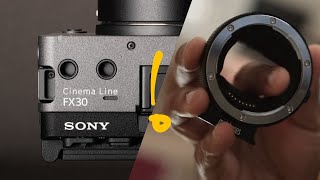 Secret to Stabilizing with Canon Lenses on the Sony FX30 [upl. by Oflodor923]