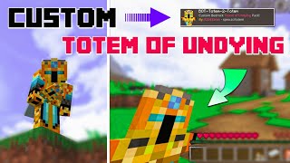 How To Make Custom Totem Of Undying Skin In Minecraft BedrockJavaMcpe  Custom Totem Skin [upl. by Carberry294]