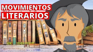 ¿Qué son los MOVIMIENTOS LITERARIOS y cuáles son Características obras autores✍️ [upl. by Olocin]