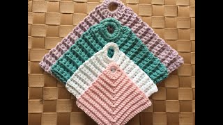 Unique Way to Crochet WashclothDishcloth [upl. by Gertrudis]