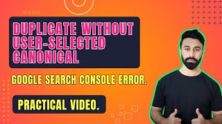 Duplicate without userselected canonical  Google search console Error [upl. by Ytak728]