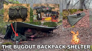 Solo Overnight Bugging Out With a Seasonfort Expanse Backpack Shelter and Chicken Noodle Soup [upl. by Uwkuhceki]