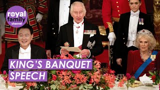 Global Superstars King Charles Hails KPop Band Blackpink At South Korea State Banquet [upl. by Waylen282]