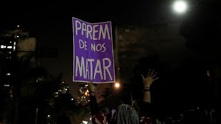 Brasilien Proteste gegen den neu gewählten Präsidenten [upl. by Ruenhcs]