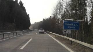 From Rapperswil SG to Uster  Autobahn A53A52 Schweiz  022011 1080p HD [upl. by Gainer962]