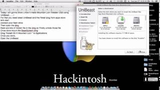 How to Create a Mountain Lion 108xx USB Installer using quot UniBeast quot [upl. by Enerahs]