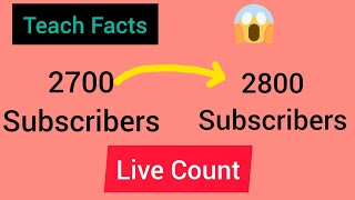 Live Subscribers COUNT [upl. by Brenner]