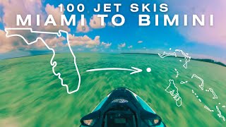 100 Jet Skis from Miami to Bimini Bahamas  The Grand Tour [upl. by Hainahpez]