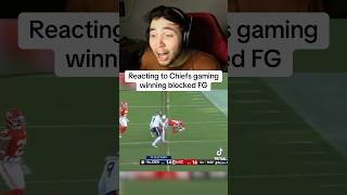 CHIEFS BLOCKED FIELD GOAL REACTION chiefs broncos nfl reaction sports patrickmahomes react [upl. by Dray]