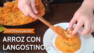 ARROZ CON LANGOSTINOS  Recetas peruanas  Delicias Marinas [upl. by Kenneth]