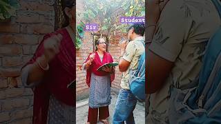 teacher amp student shortsviral comedy funny youtubeshorts [upl. by Nalim]