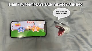 SB Movie Shark Puppet plays Talking Oggy and Boo [upl. by Burkley]