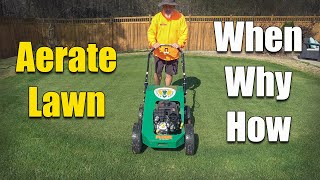 How and When to Aerate Your Lawn [upl. by Elreath364]