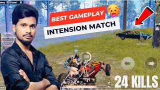 Best gameplay intension match full squad just miss 🥵bgmi [upl. by Mauchi616]