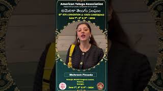 Heroine Mehreen Invitation for ATA Convention in Atlanta [upl. by Nedrah]