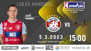 LIVESTREAM  Playoff Extraliga muži  1 FBC Florbal Trenčín  Exel Snipers Bratislava [upl. by Anelak]