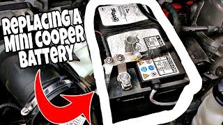 Mini Cooper F56 Car Battery Exchange 2014 2015 2016 2017 2018 2019 [upl. by Taffy]