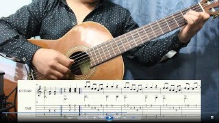 ALMA CORAZÓN Y VIDA SOLO GUITAR tutorial [upl. by Macario]