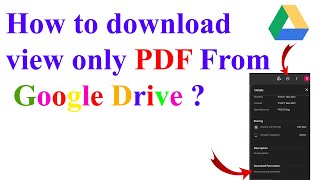 Only View PDF files कैसे डाउनलोड करे Google Drive से  Easy ways to download View Only PDF files [upl. by Saltzman306]