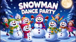 Song for Kids quotSnowman Dance Partyquot  My Animated TV  Colorful Animations [upl. by Iveel]