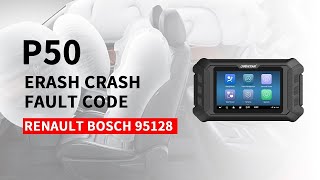 OBDSTAR P50 Renault BOSCH 95128 Erase Crash Fault Code  Cardiagtool [upl. by Schwitzer]