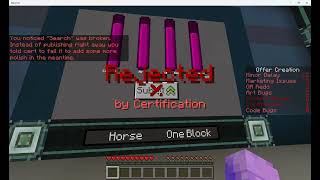 Horse block Minecraft Marketplace Creator Tycoon ep 2 [upl. by Riley343]