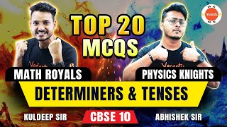 20 Most Important Questions MCQ from Determiners amp Tenses 🎯 Class 10 English Grammar ✅ [upl. by Nylra]