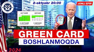 Green Card boshlanmoqda Kimlar Amerikaga ketadi [upl. by Pillihpnhoj]