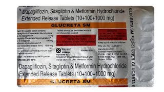 GLUCRETA SMDapagliflozin 10mgSitagliptin 100mgampMetformin 1000mg Uses In Bengali [upl. by Arakawa]