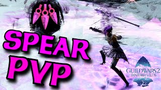 MESMER SPEAR IN PVP  GW2 Janthir Wilds Virtuoso Build [upl. by Neggem]