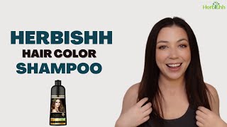 Herbishh Hair Color Shampoo for Gray Hair –PPD FREE – Long Lasting amp DIY CHESTNUT BROWN  Herbishh [upl. by Simdars37]