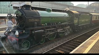 61306 Mayflower Steam Dreams London to Chichester and Goodwood at Paddington10th Sept 2023 4k [upl. by Lori]