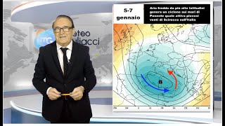 Meteo fino al 17 gennaio Inverno alla ribalta Tanta pioggia ma anche neve [upl. by Panchito]