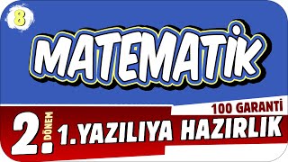 8Sınıf Matematik 2Dönem 1Yazılıya Hazırlık 📝 2023 [upl. by Tjon]