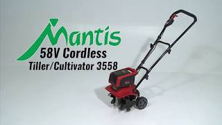 Mantis 58V Cordless Tiller 3558 Assembly Video [upl. by Lein145]