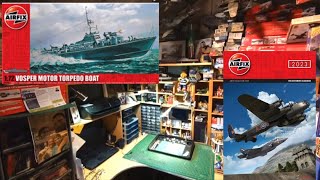 Airfix 172 Vosper Motor Torpedo Boat and a quick look at the new Airfix catalogue [upl. by Arateehc]