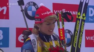 GABRIELA SOUKALOVÁ  Ruhpolding  Winner mass start [upl. by Meerak]