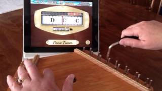 Tuning a Zither  Lap Harp to G Major with a Free Digital Tuning App [upl. by Naujuj]