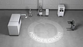 TRUMPF Additive Manufacturing TruPrint  industrial part and powder management [upl. by Partridge]