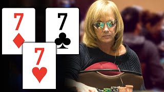 Soccer Mom WINS 2488000 With THREE OF A KIND at WPT FINAL TABLE [upl. by Yliram]