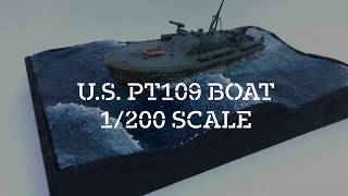 diorama US PT109 boat in 1200 scale [upl. by Cimah]