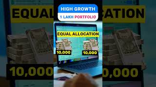 High growth 1 lakh portfolio stockmarketfactstopgrowthstockstobuynowstockexchangesharetrading [upl. by Erb928]