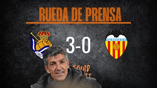 Imanol Alguacil Rueda de prensa Real Sociedad vs Valencia [upl. by Adnylam]