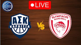 🔴 Live AS Karditsas vs Olympiakos  Live Play By Play Scoreboard [upl. by Yllitnahc]