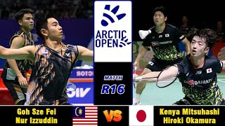 Goh Sze FeiNur Izzuddin vs Kenya MitsuhashiHiroki Okamura  Arctic Open 2024 Badminton  R16 [upl. by Elmira]