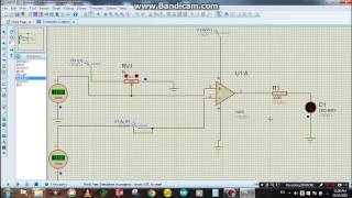 How an Operational Amplifier functions as Comparator  Proteus Simulation [upl. by Arvin837]